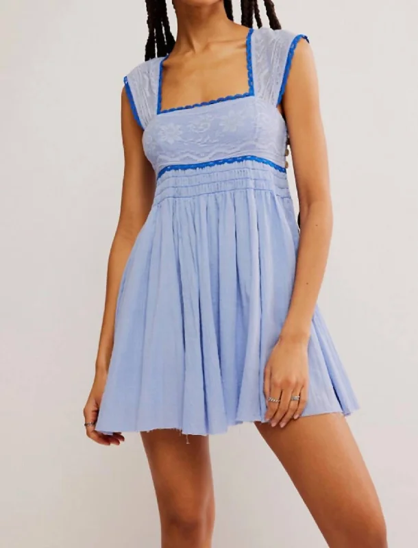 Heartland Mini Dress In Blue