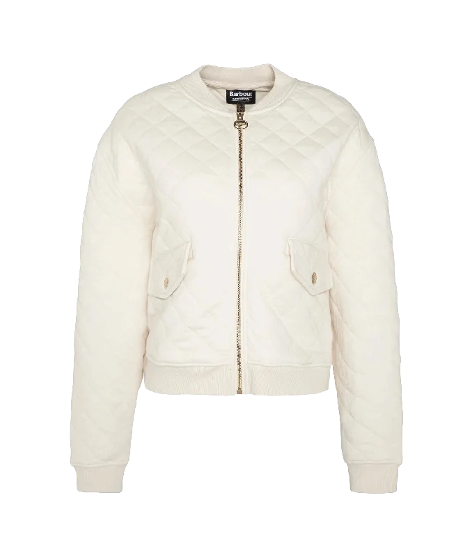 Reduced Prices Alicia Quilted Bomber Jacket - Cream