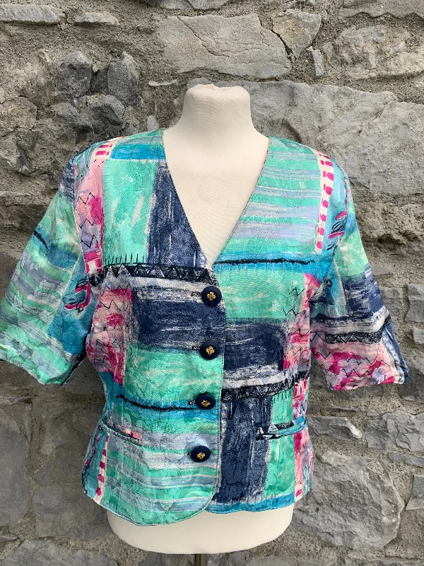 Endora colourful 90s jacket  uk 12