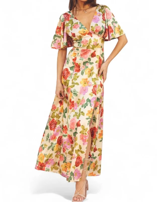 Flash Sale Garden Maxi Dress In Romantic Garden