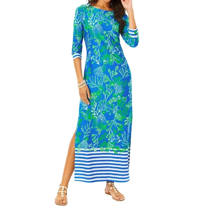 Time-Limited Offer Seralina Maxi Dress In Briny Blue A Bit Salty