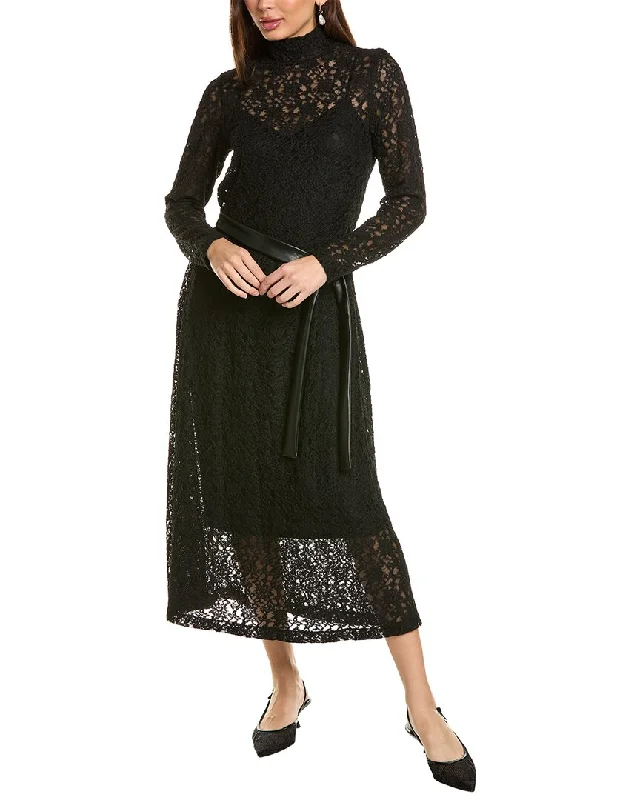 Blowout Deals Anne Klein Mock Neck Midi Dress