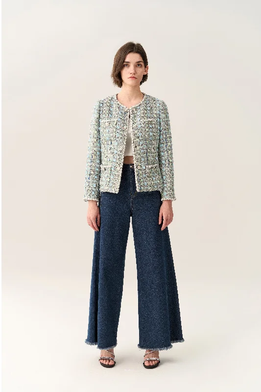 Midnight Madness Patch-pocket Tweed Jacket