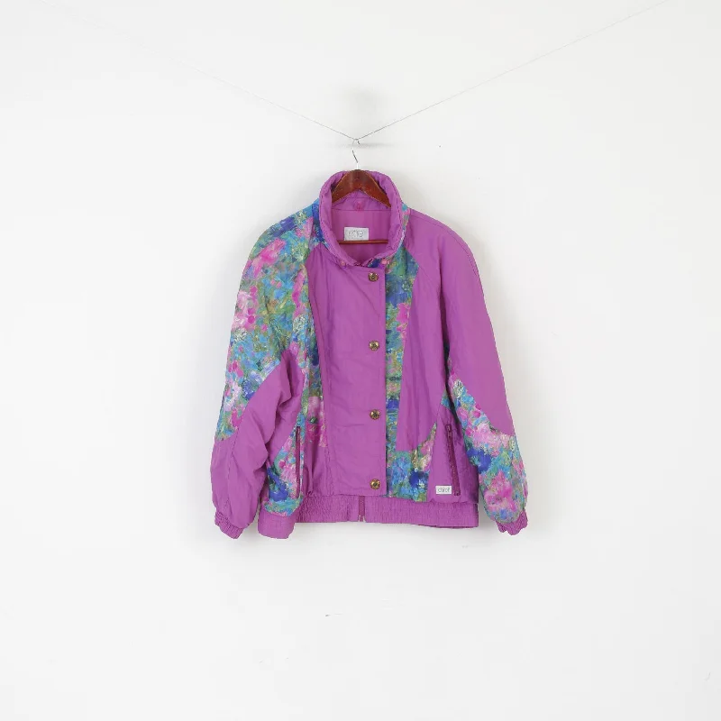 Shop and Save Etirel Le Style Sportif Women 48 20 XXL Jacket Purple Bomber Padded Ski Vintage Top
