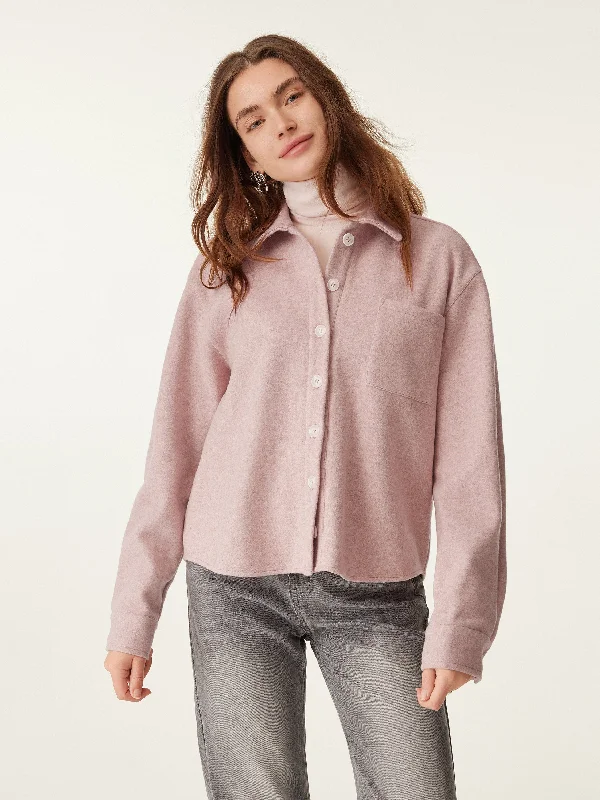 Buy More, Save More Shirt-Like Crop Jacket