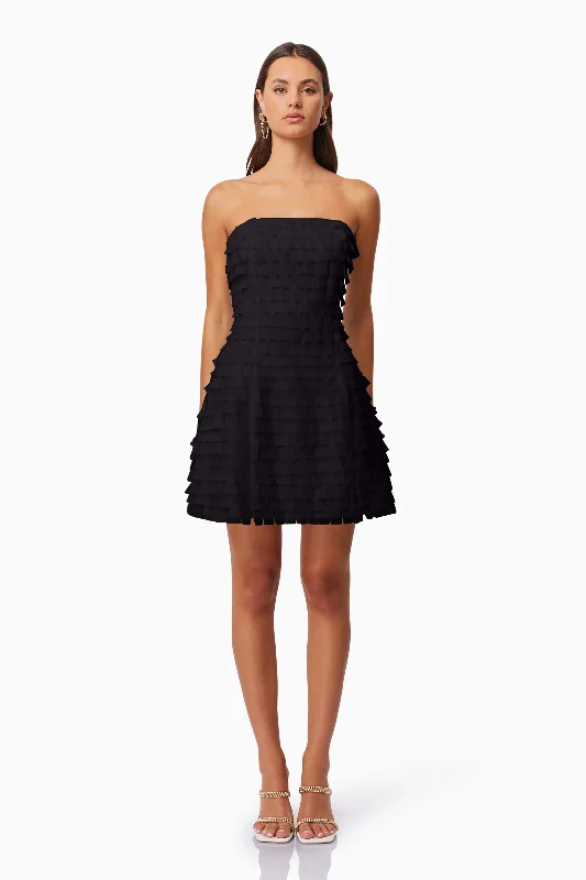 Reduced Prices Hailey Strapless Mini Party Dress In Black