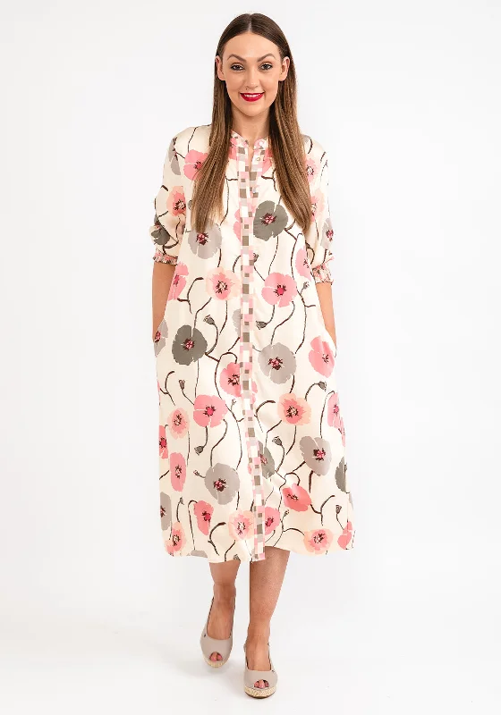 Value Deals Costamani Jolene Shirt Dress, Pink Multi