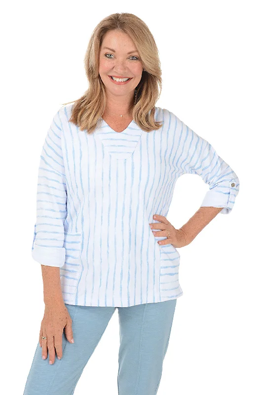Today's Special Striped French Terry Hoodie